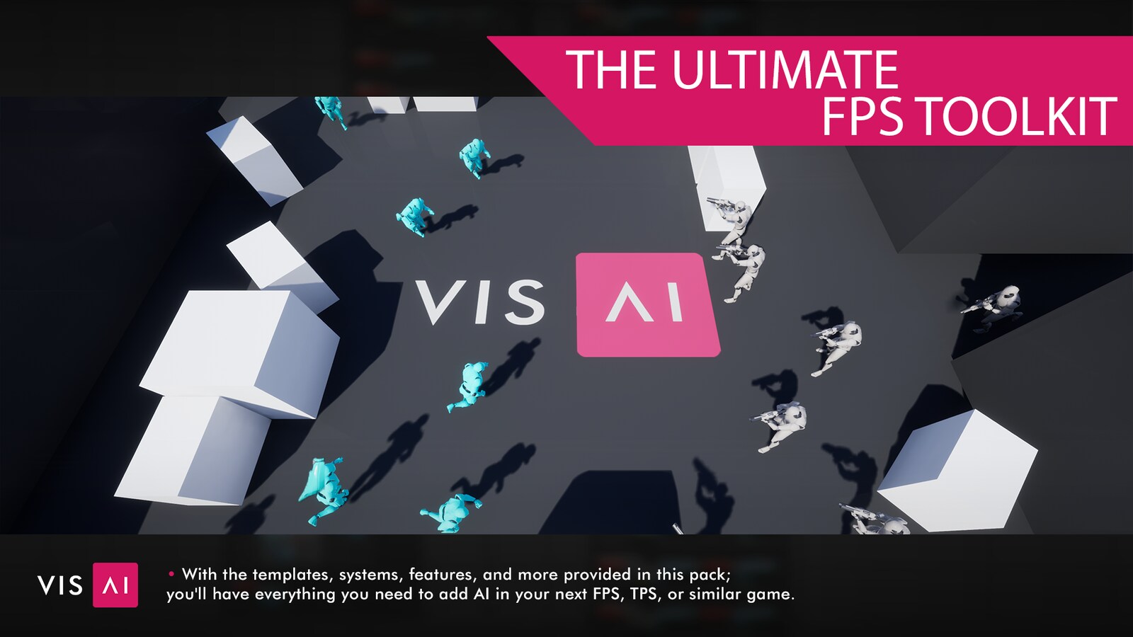 VisAI FPS Modern AI Framework in Blueprints UE Marketplace